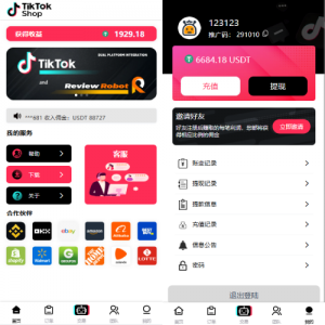 多语言tiktok抢单/海外tiktok刷单/分组/打针/前端vue
